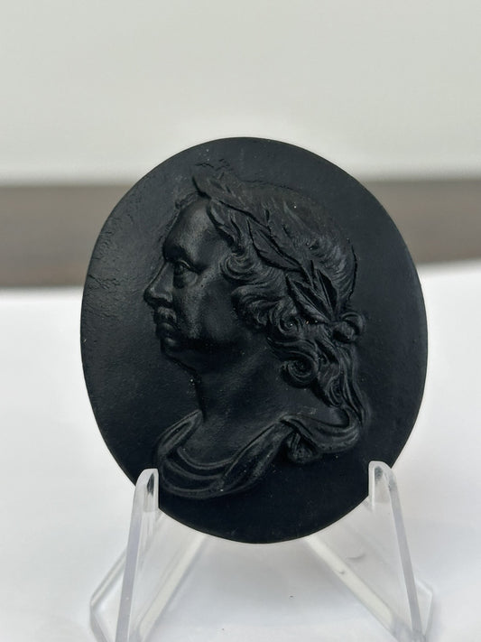 Wedgwood Black Basalt Medallion No.26 Oliver Cromwell c.1800 Kings of England0