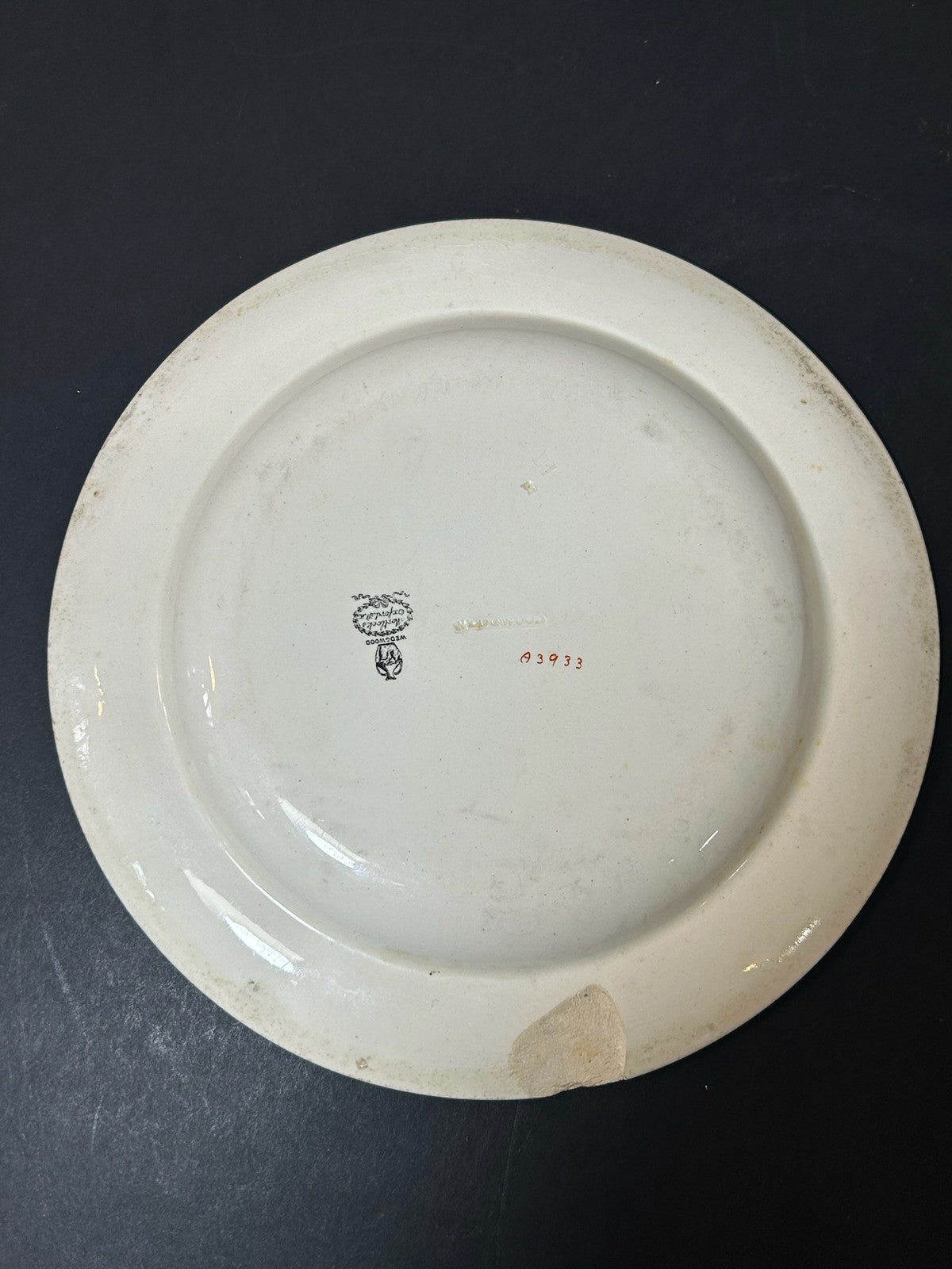Antique Wedgwood Queens Ware Crested Plate Eagle Laurel Mortlocks 1887 21cm4