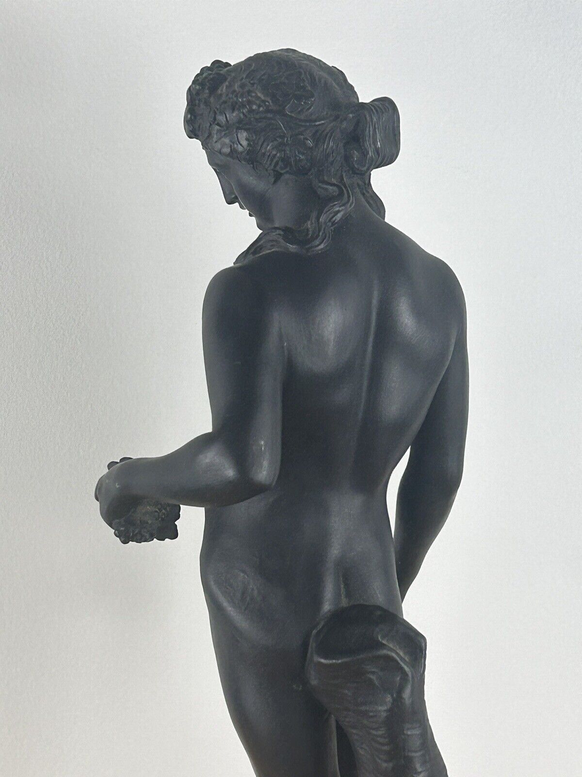 Wedgwood Black Jasper Basalt Figurine Of Bacchus 19th Century