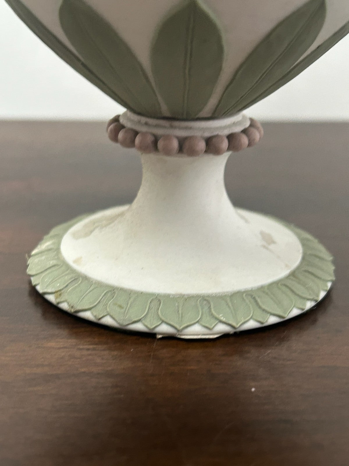 Wedgwood Tricolour Jasper Vase Satyr Masks Green Lilac White 19th Century7