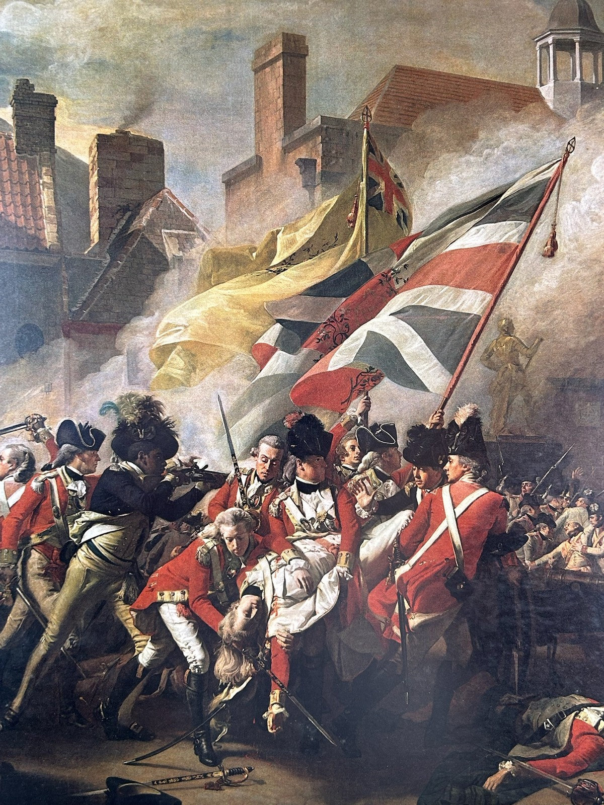 Death of Major Peirson Copley Battle of Jersey 1781 Bicentenary 1981 Framed3
