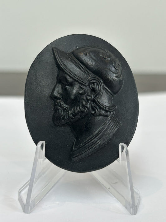 Wedgwood Black Basalt Portrait Medallion No.4 Stephen Kings of England c.18000