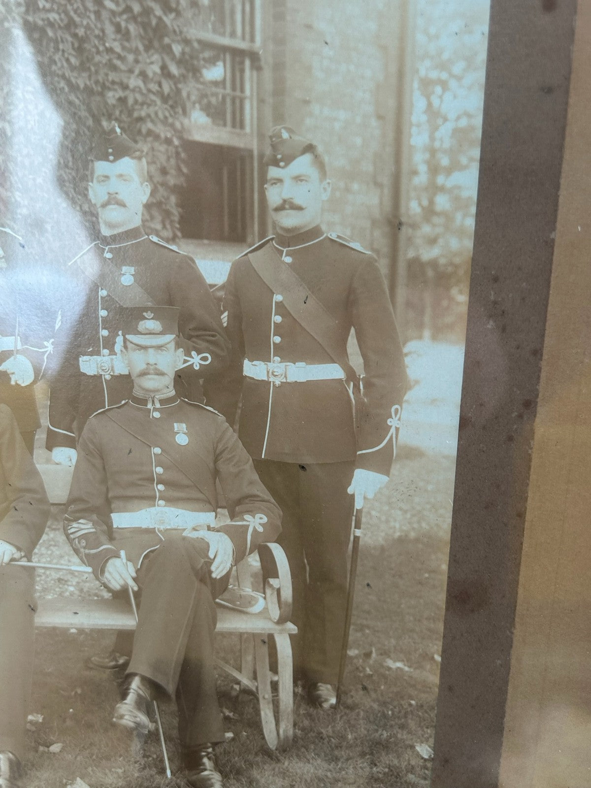 Antique 1896 Royal Marines RMLI Chatham Group Photograph Framed2