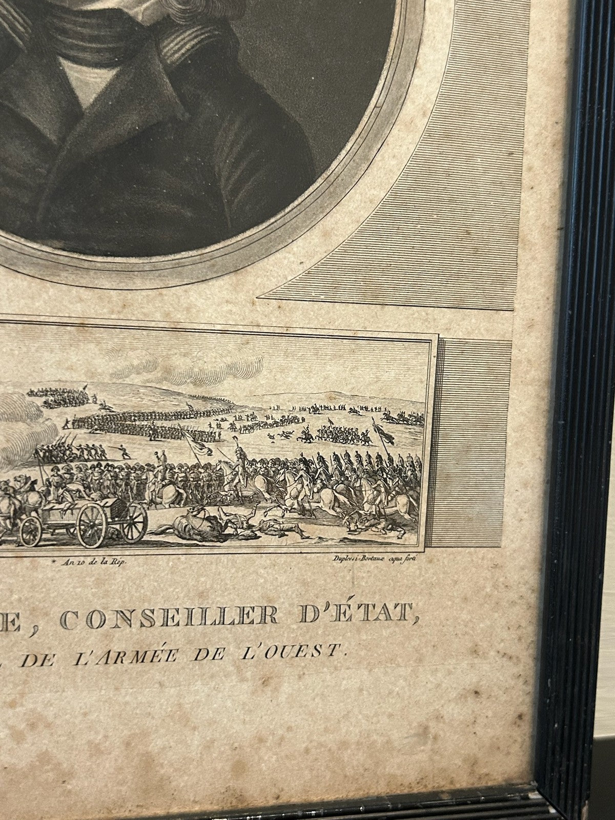 Bernadotte King of Sweden French Revolution Aquatint Levachez 1802 Framed3
