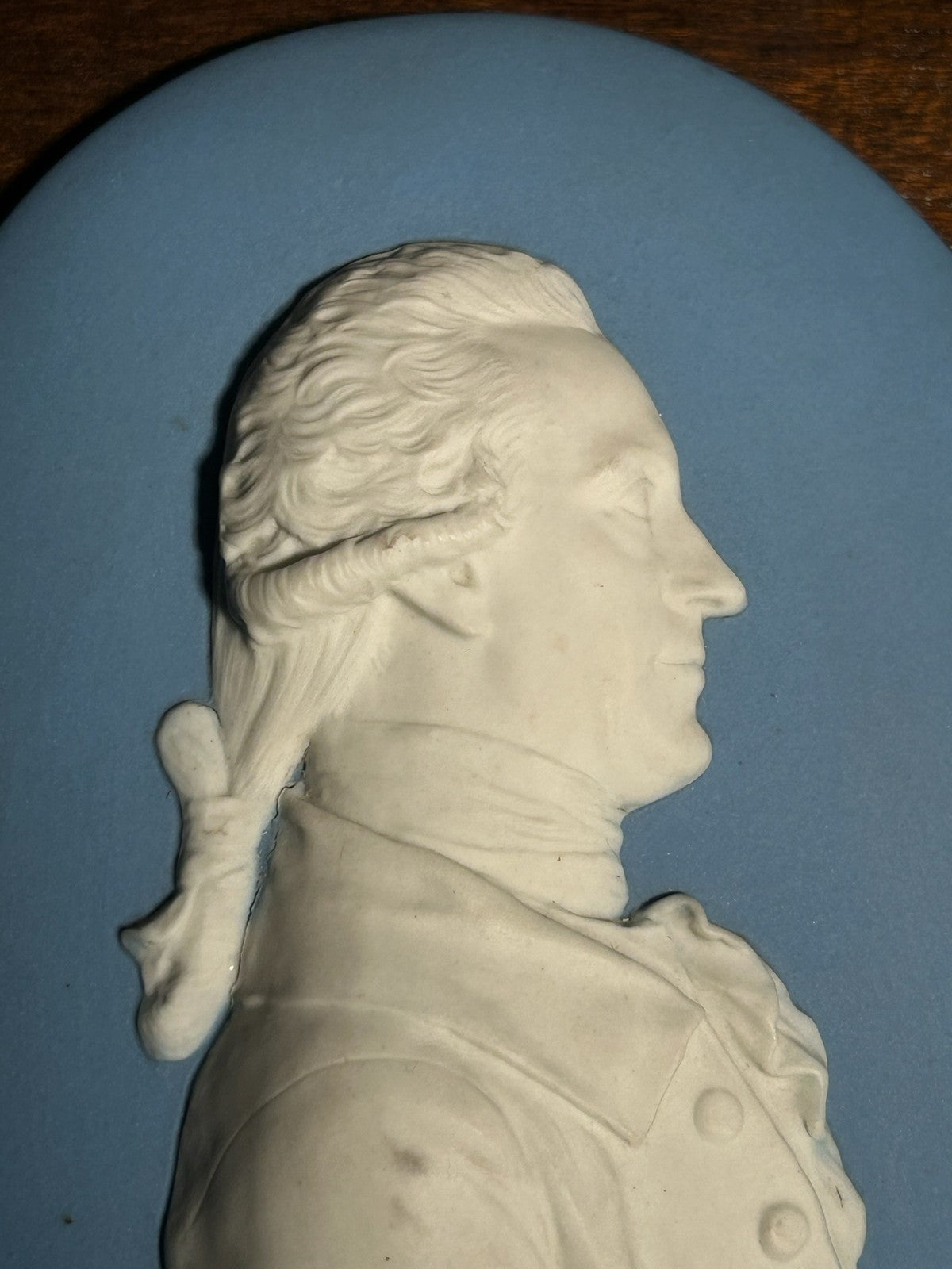 Antique 18thC Wedgwood Jasper Portrait Medallion William Herschel Flaxman 17832