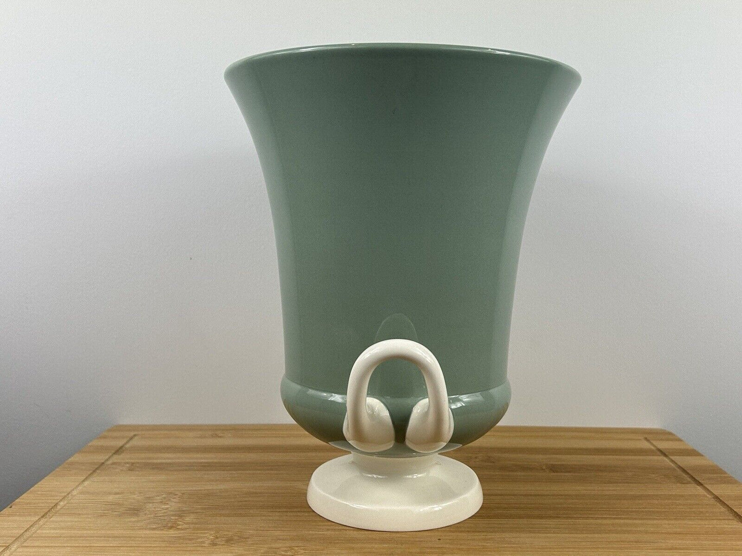 Wedgwood Keith Murray Vase twin handle Vase Large Wedgwood Celadon Vase