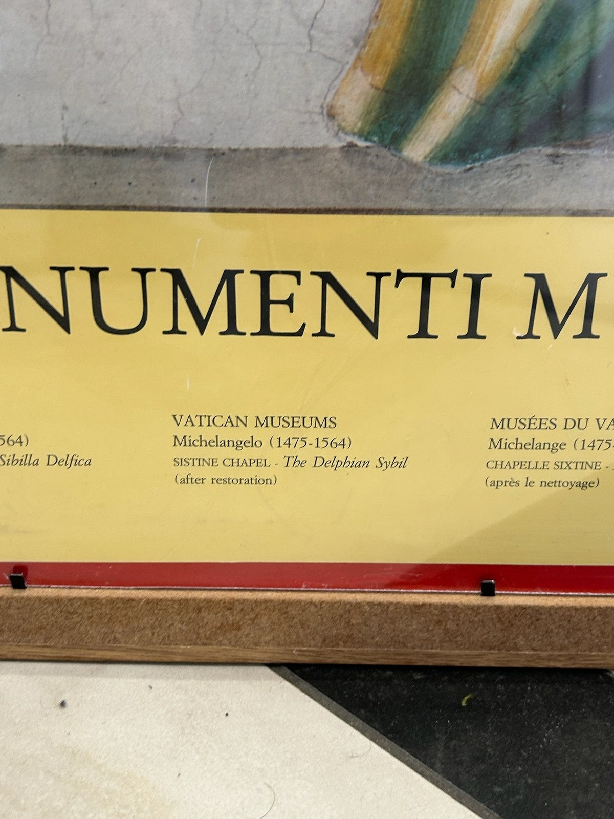 Framed Vatican Museums Photographic Print Sistine Figures 107x87cm5