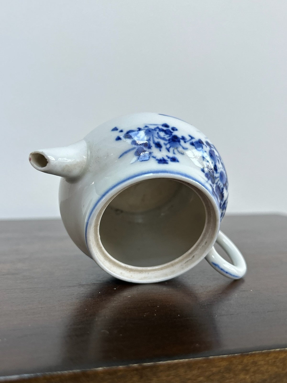 Antique Chinese Porcelain Miniature Blue & White Teapot4