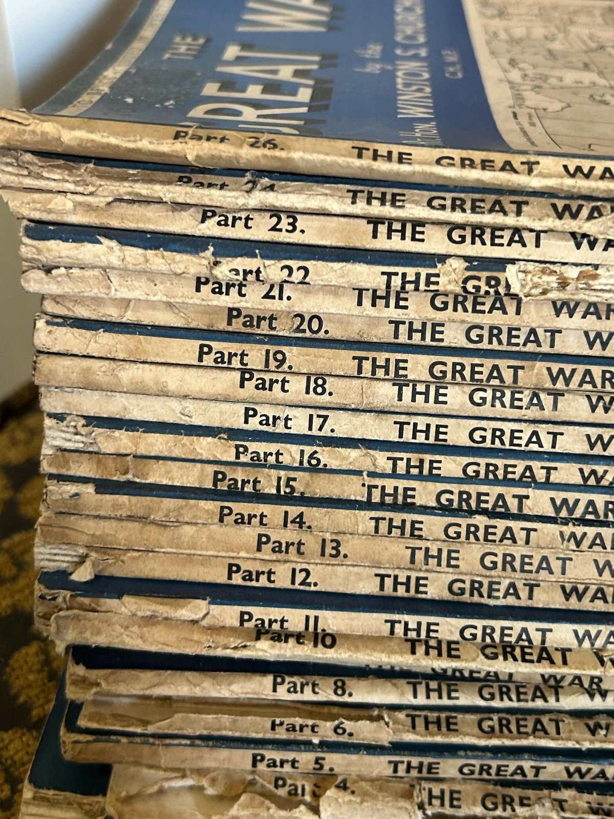 Churchill The Great War Newnes 1933 34 Partwork 22 of 26 Parts Original Wrappers3