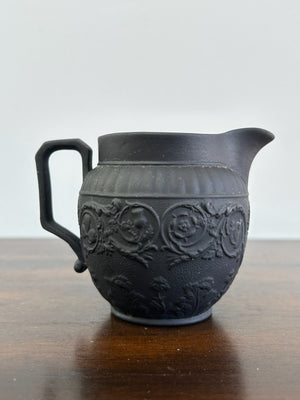 Wedgwood Black Basalt "Four Nations" Jug 19th Century Antique English
