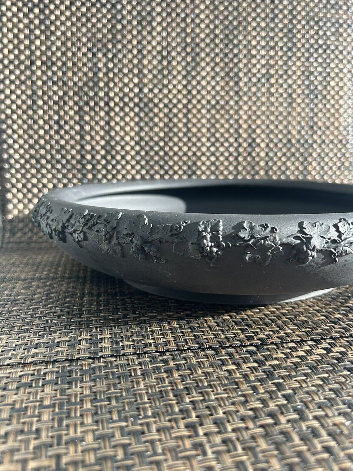 Wedgwood black basalt Basin bird bath jasperware bowl