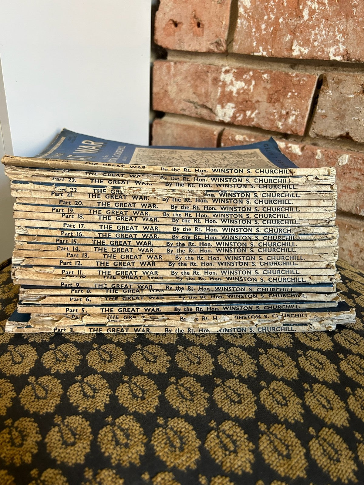 Churchill The Great War Newnes 1933 34 Partwork 22 of 26 Parts Original Wrappers0