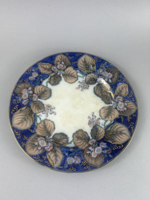 Antique Davenport “Nectarine” cobalt blue dessert plate c.1870