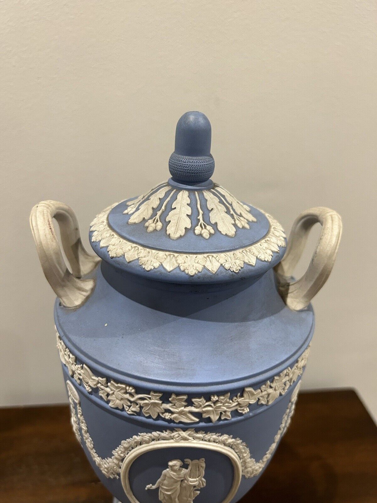 Wedgwood Large Light Blue William Hackwood Neo Classical Urn