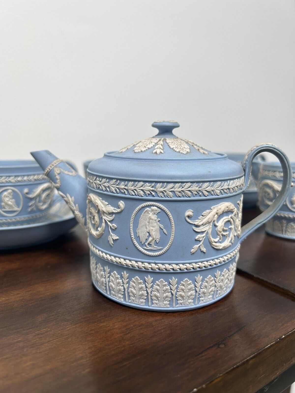 Wedgwood Jasperware Arabesque Tea Set Early 19th Jasperware Wedgwood