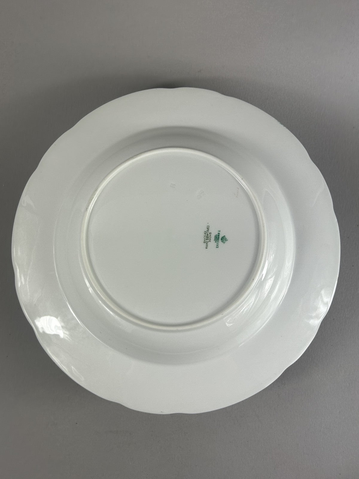 Vintage Spode Embassy Green Rimmed Soup Plates 27cm – Set of Four