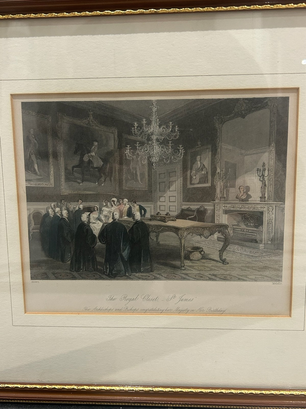 Set of 4 Antique Victorian Engravings Royal Subjects Hartlepool Buckingham Pal8