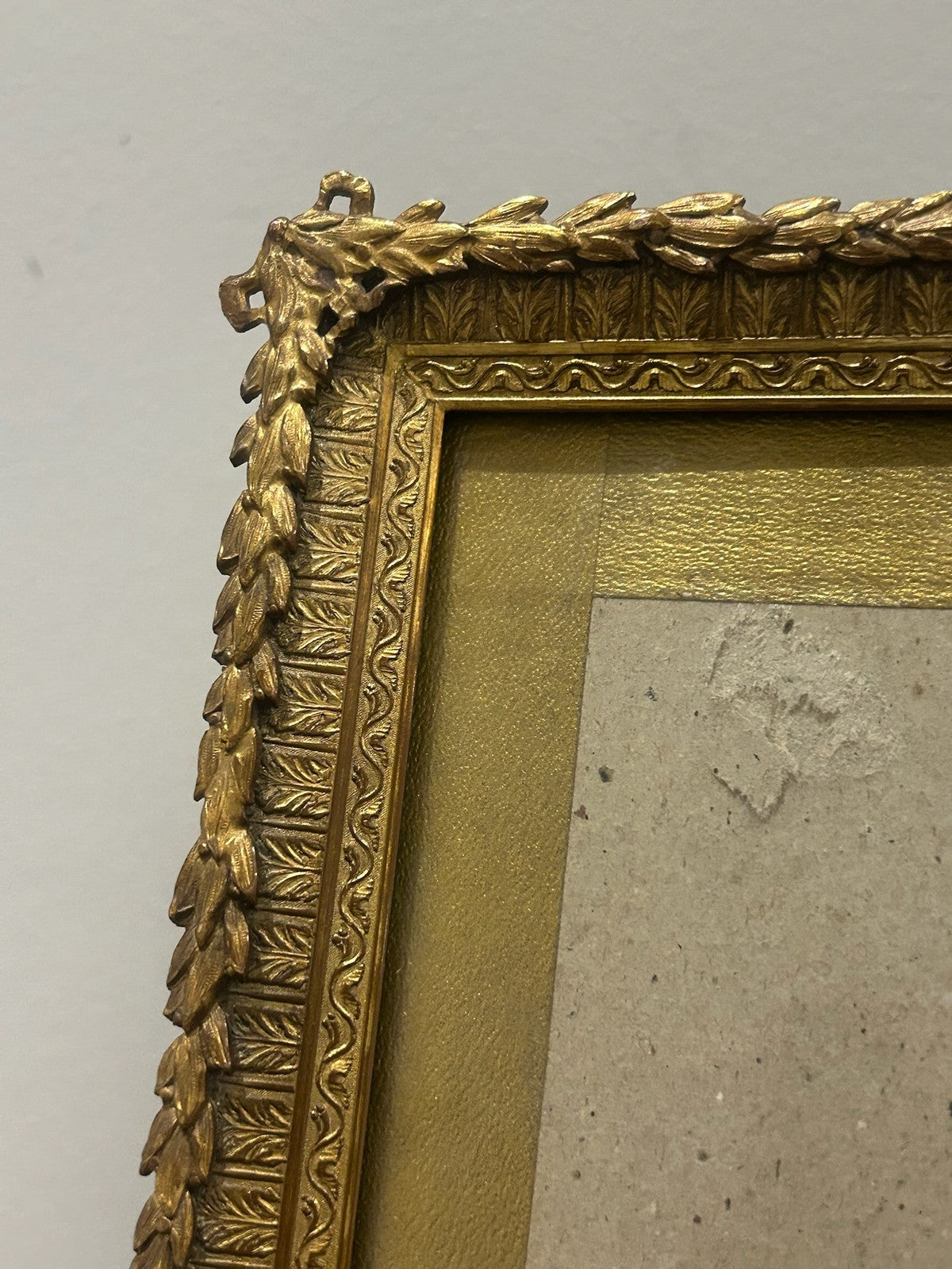 Antique Stern Brothers New York Gilt Metal Ornate Picture Photograph Frame5