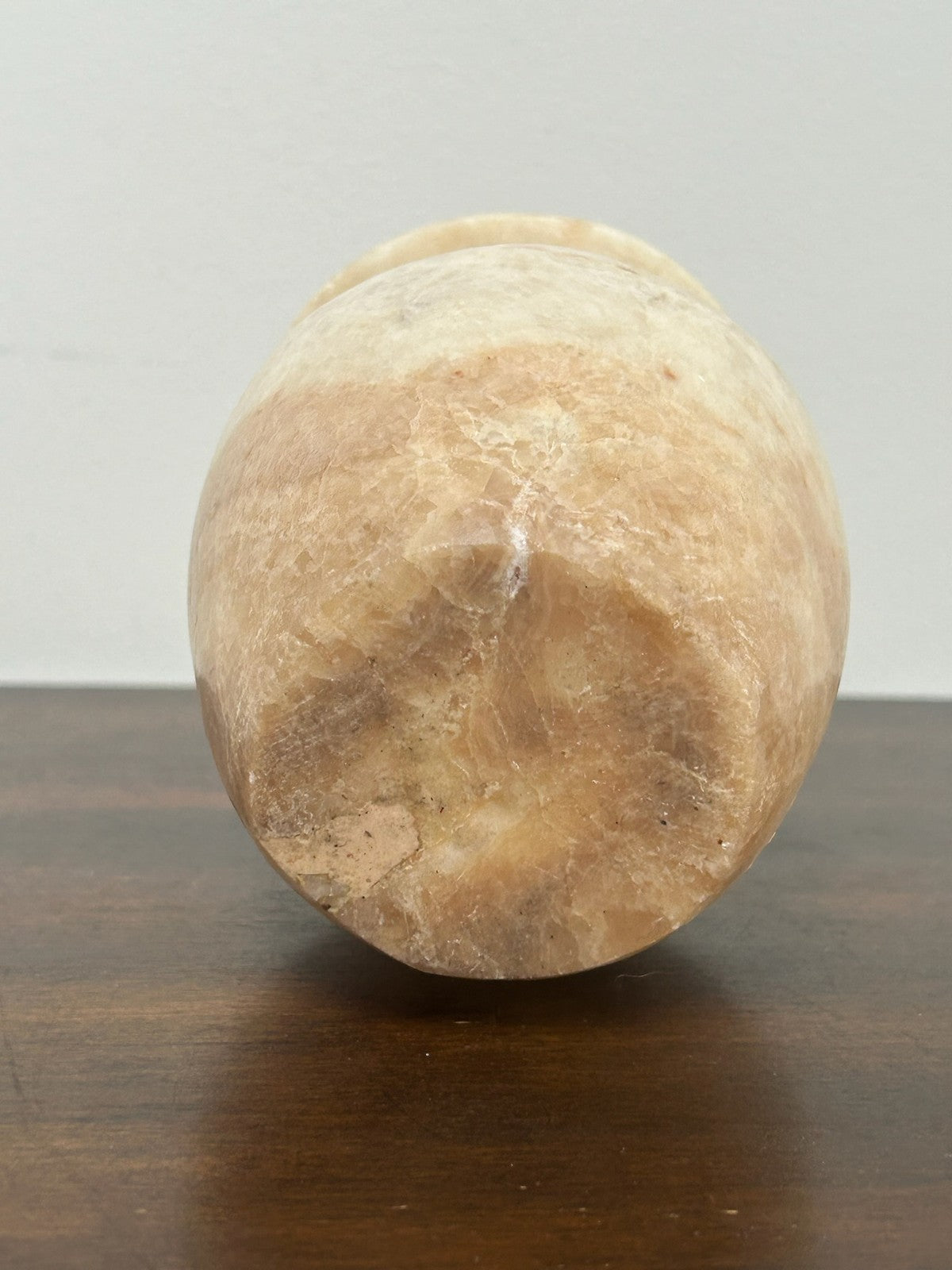 Egyptian Alabaster Hand Carved Small Vessel Urn Vase 11.5cm5