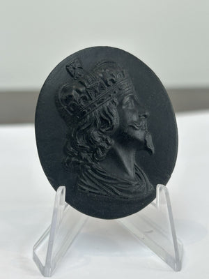 Wedgwood Black Basalt Portrait Medallion No.25 Charles I Kings of England c.1800