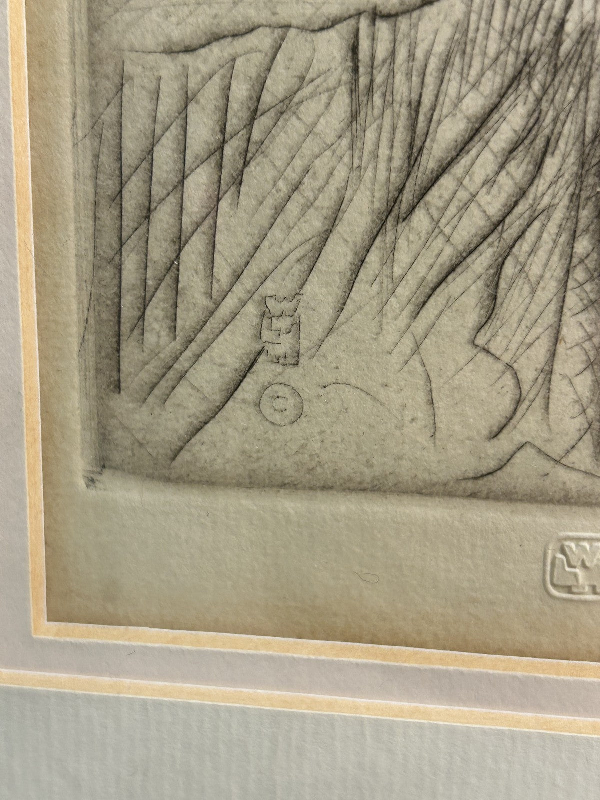 William LeeHankey — Drypoint Etching — Grandmother and Child7