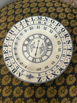 Vintage Adams Alphabet Clock Face Plate Micratex Ironstone Wedgwood Group