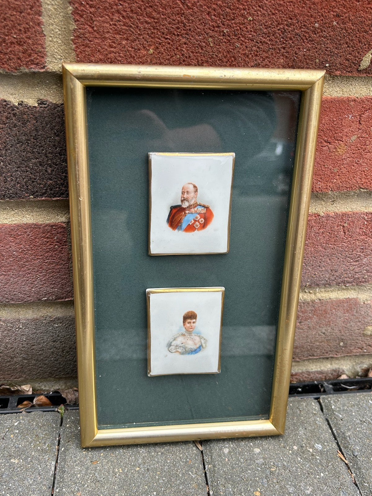 Edward VII & Queen Alexandra Antique Porcelain Portrait Plaques Pair Rare6