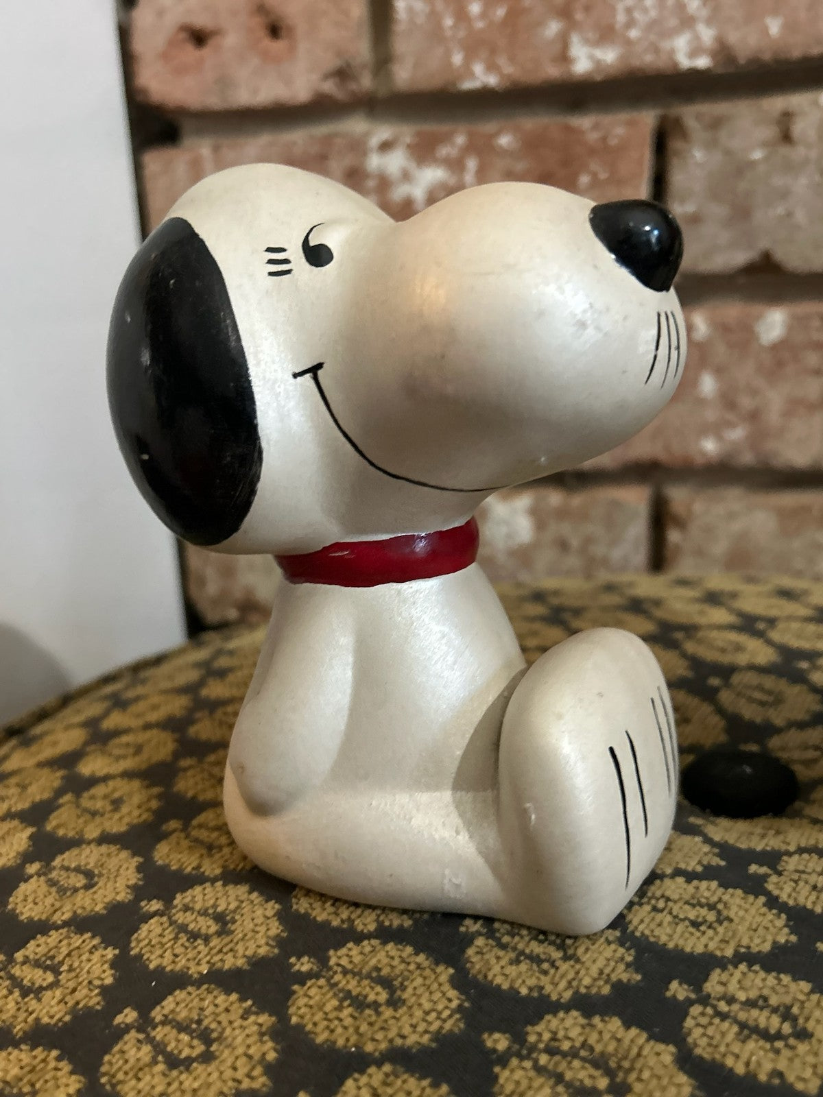 Two Vintage Snoopy Ceramic Money Boxes Peanuts United Feature Syndicate 19665