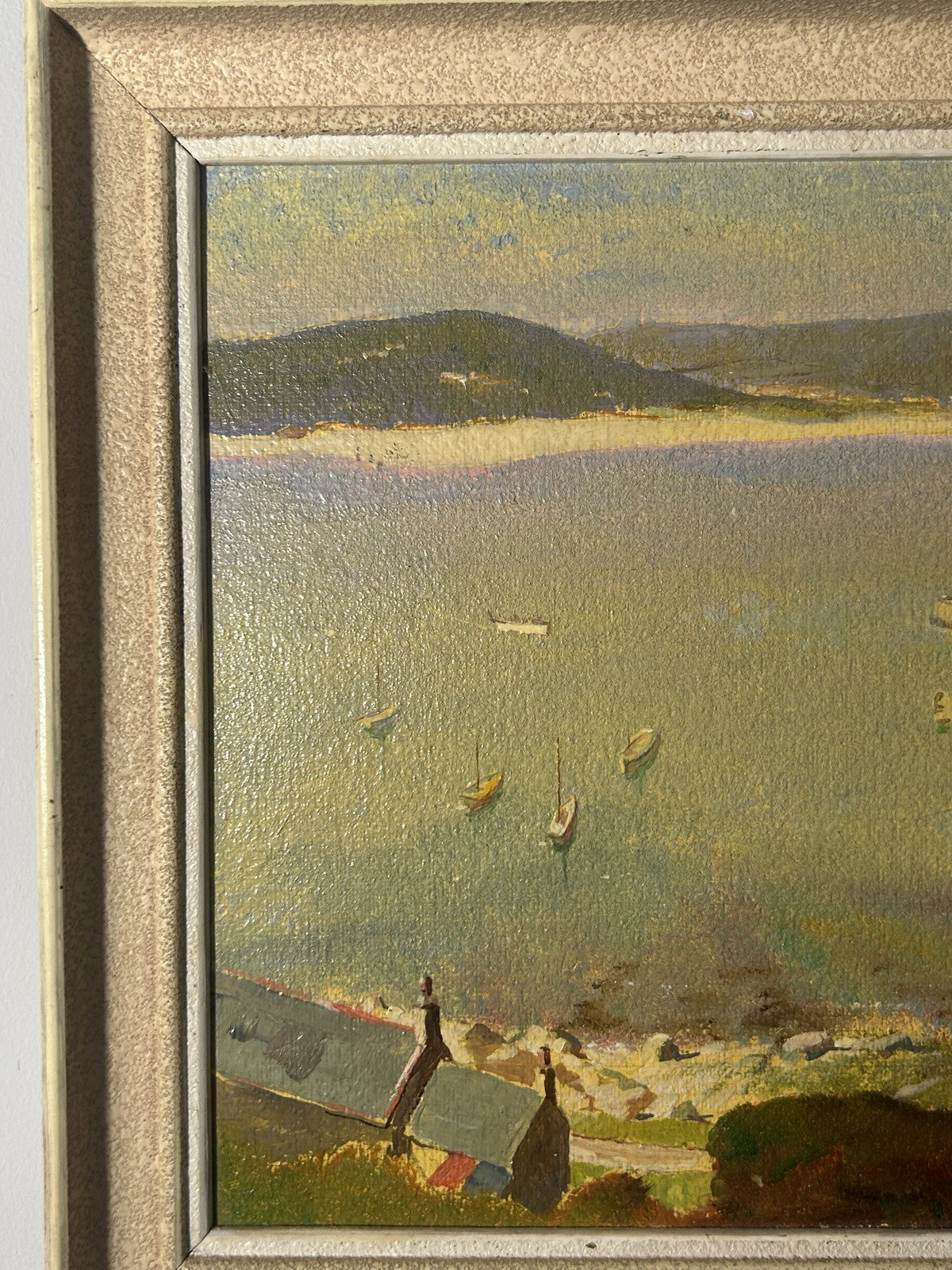 Arthur W. Gay “Tresco Harbour” Original Oil Coastal Painting