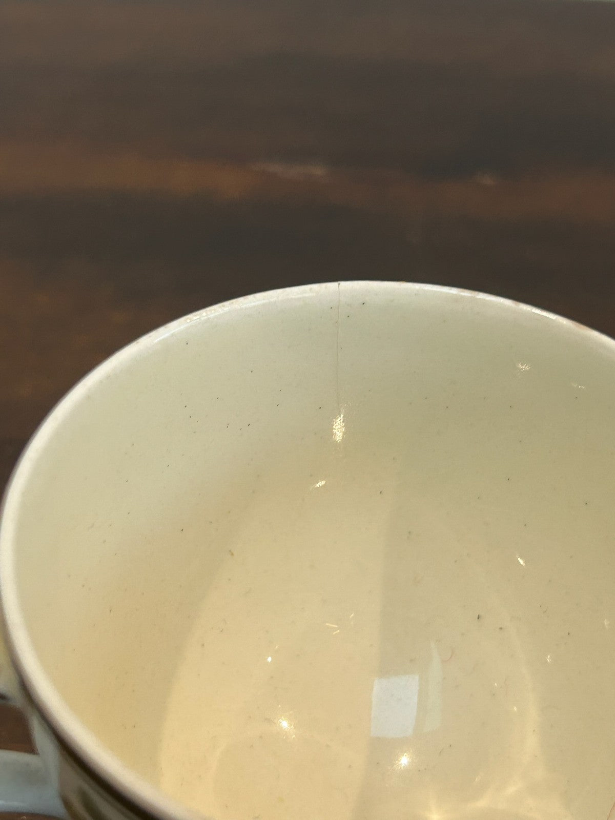 Antique Wedgwood Creamware J&P Etruria Twin Handled Sucrier Sugar Basin Cover5