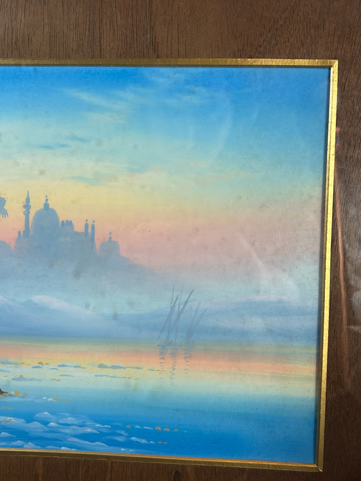 Forness Wilson Signed Gouache Egyptian Desert Temple Ruins Camel Orientalist5