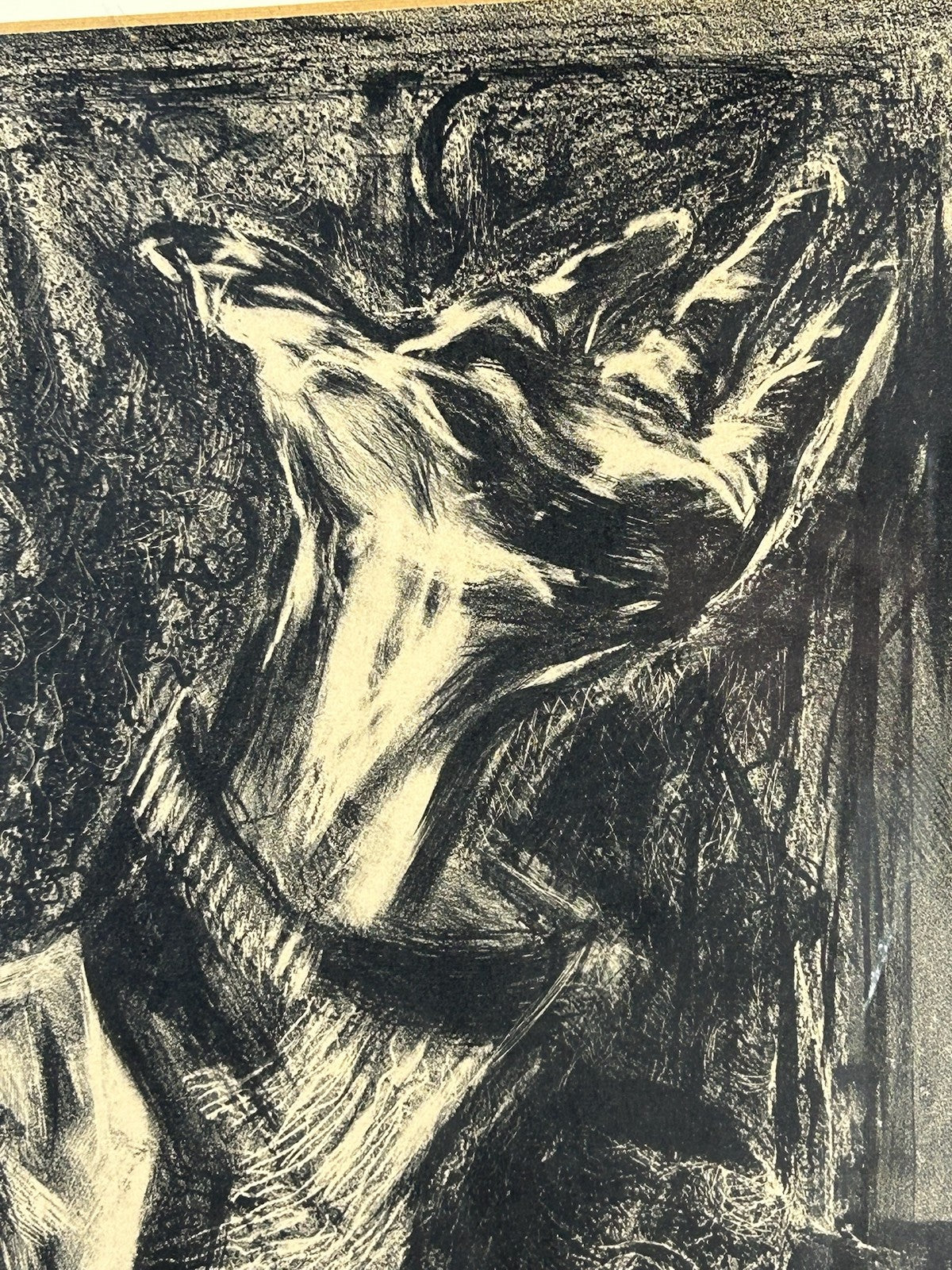 Nan Lurie Pencil Signed Lithograph Figure With Candle 1930s WPA Social Realism8