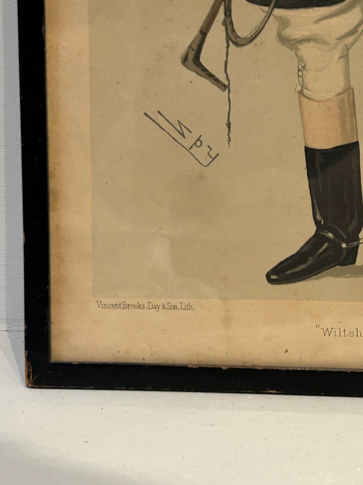 Vanity Fair Spy Print Wiltshire Walter Long 1886 Hunting Dress Caricature Framed6