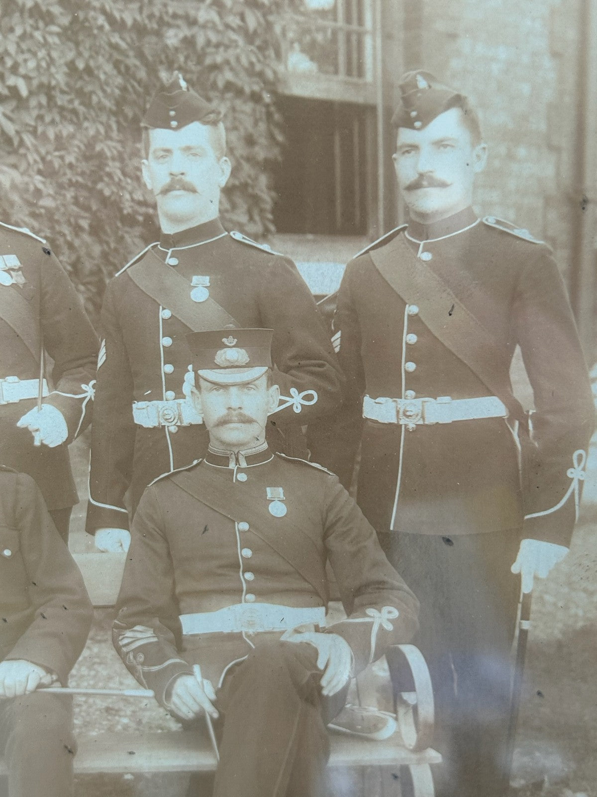 Antique 1896 Royal Marines RMLI Chatham Group Photograph Framed5