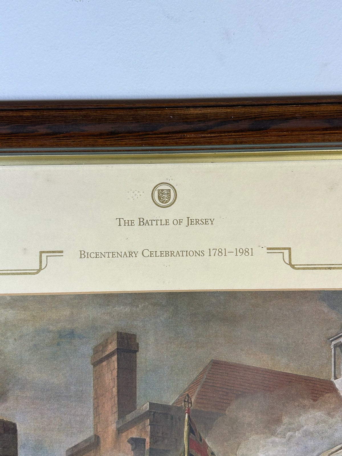 Death of Major Peirson Copley Battle of Jersey 1781 Bicentenary 1981 Framed6