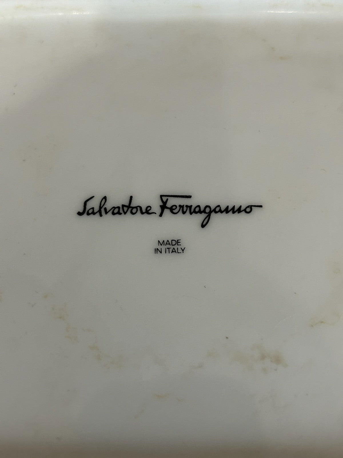 Salvatore Ferragamo Porcelain Ashtray Dish Hand Painted Bird Made in Italy Boxed2