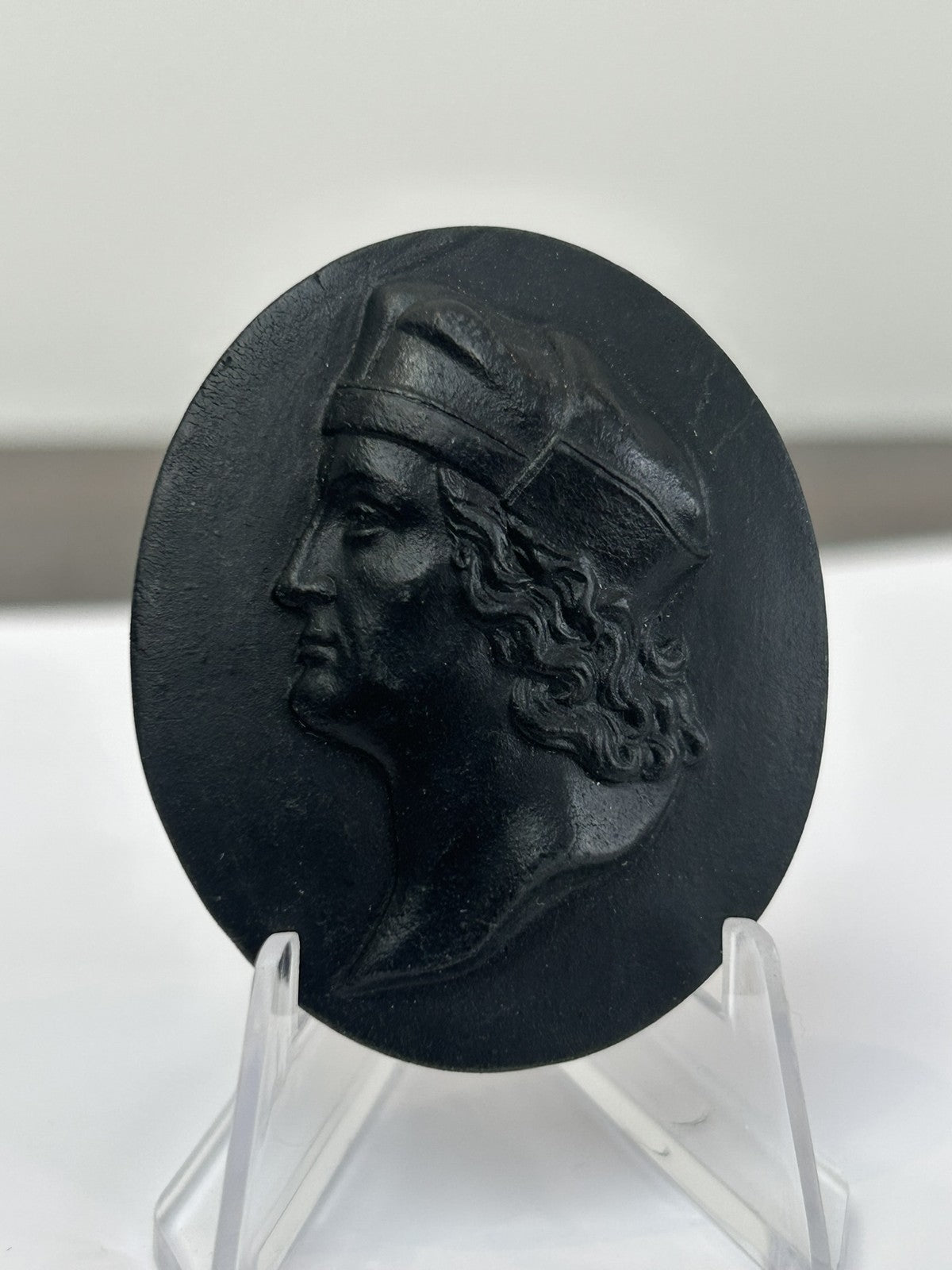 Wedgwood Black Basalt Portrait Medallion No.19 Henry VII Kings of England c.18002