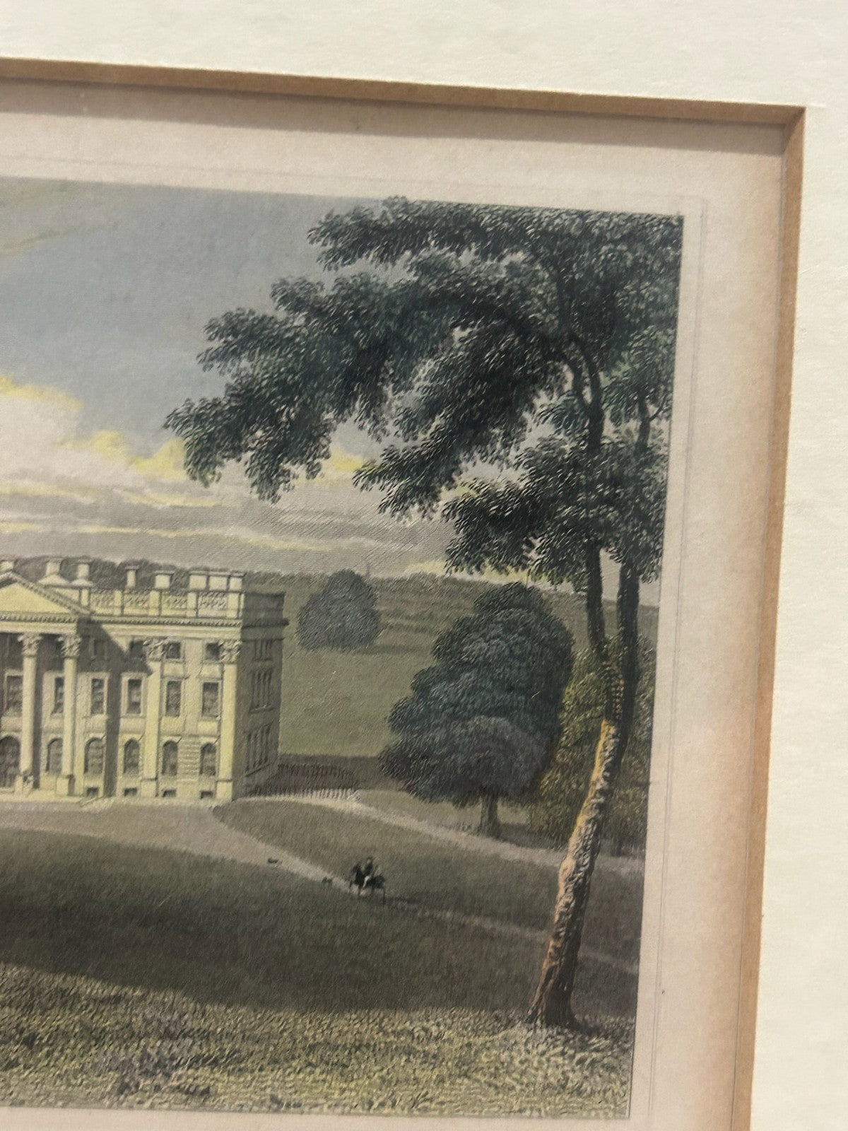 Antique Moor Park Hertfordshire Engraving Neale c.1820 Capability Brown6