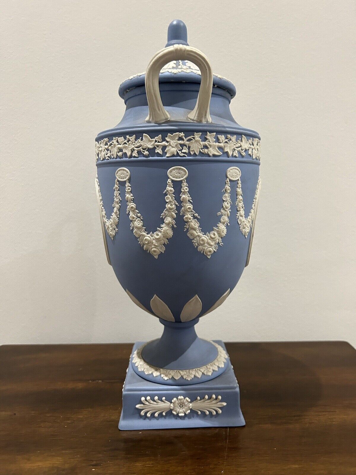 Wedgwood Large Light Blue William Hackwood Neo Classical Urn