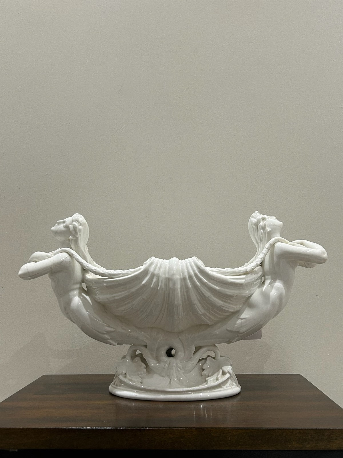 Minton White Porcelain Mermaid Shell Centrepiece Flower Bearers 1182 Victorian0