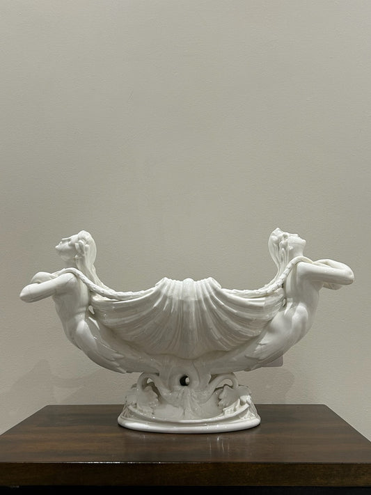 Minton White Porcelain Mermaid Shell Centrepiece Flower Bearers 1182 Victorian0