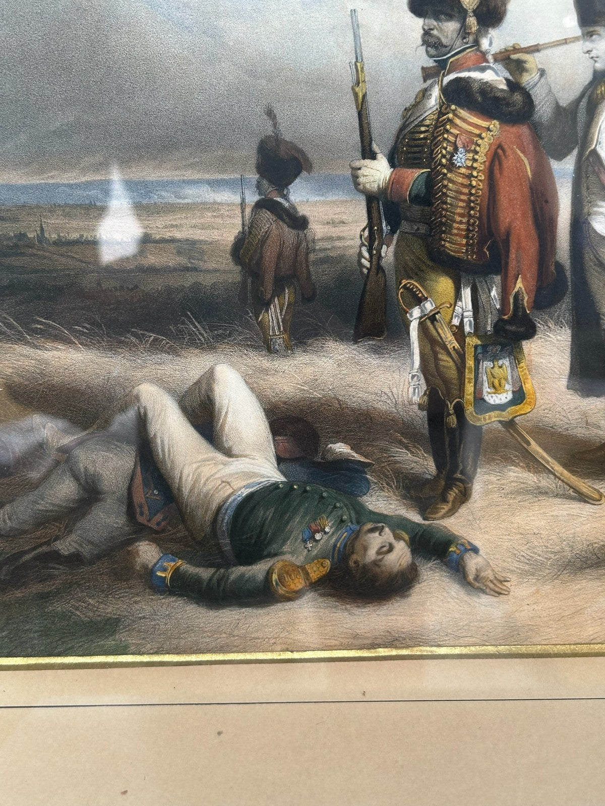Desmaisons after Bellange Napoleonic Imperial Guard Grenadiers Lithograph Framed3