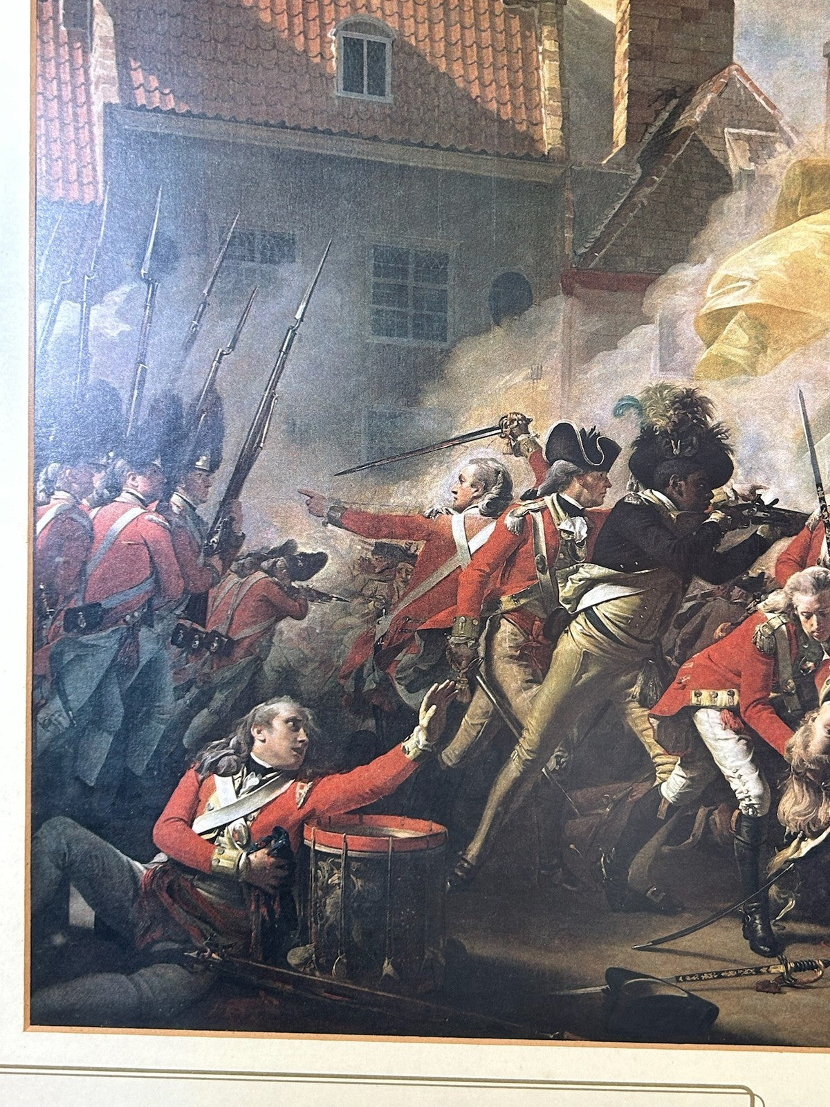 Death of Major Peirson Copley Battle of Jersey 1781 Bicentenary 1981 Framed2