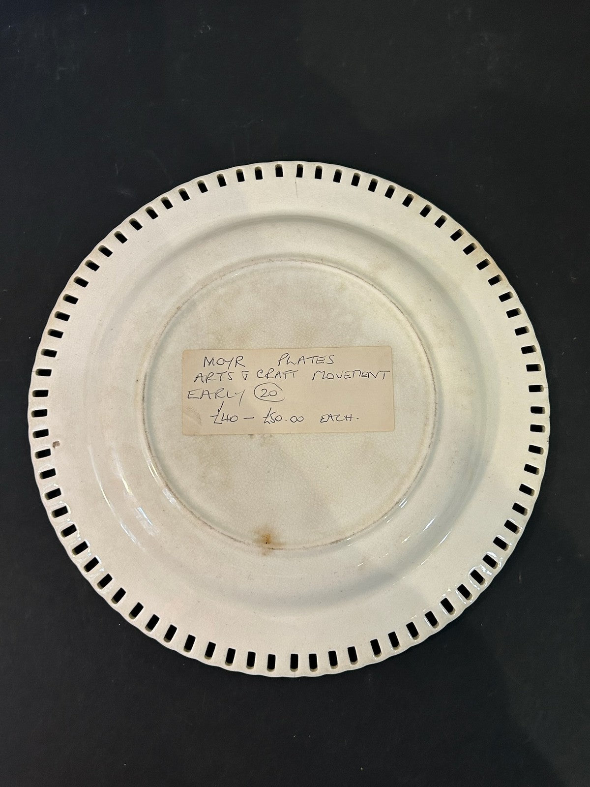 Mintons John Moyr Smith Shakespeare Plate Twelfth Night Pierced Rim c18752