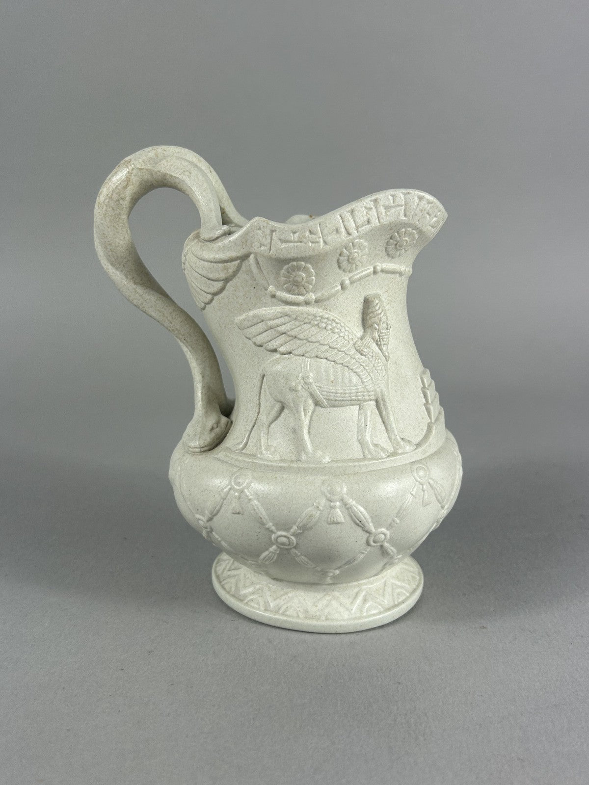 Rare Staffordshire Assyrian Revival Stoneware Jug c.1855