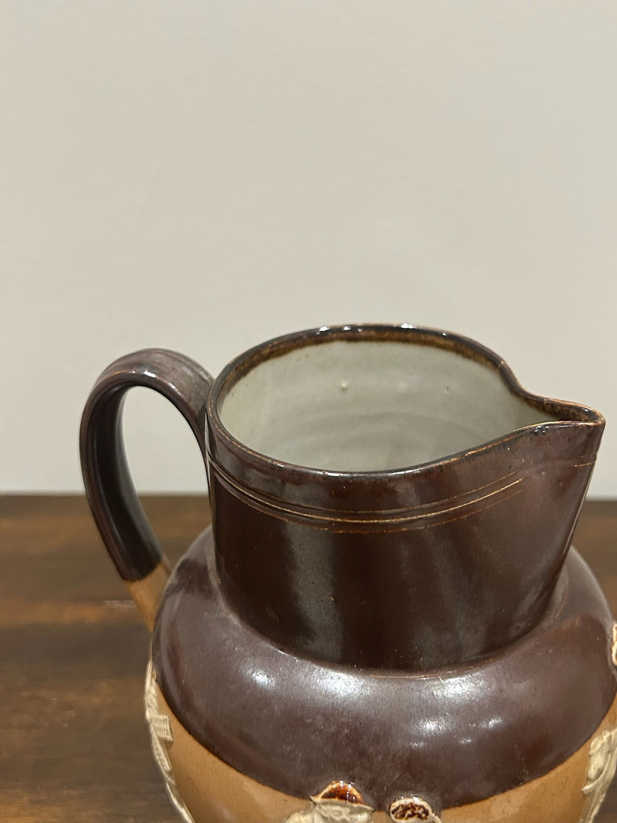 Royal Doulton Lambeth Stoneware Harvest Jug Sprigged Hunting Relief4