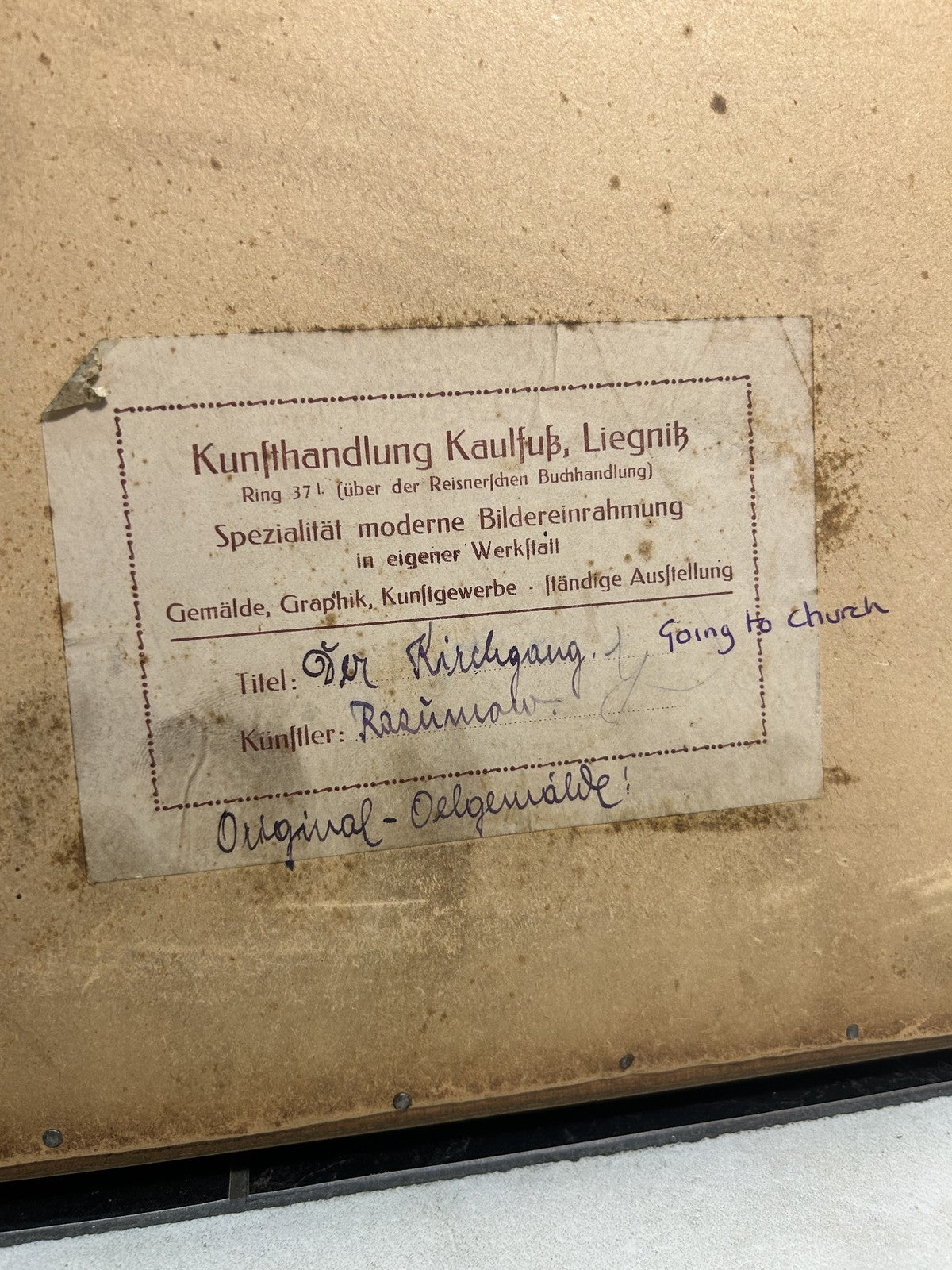 Antique Oil Painting "Going to Church" Russian Scene — Rasumov8