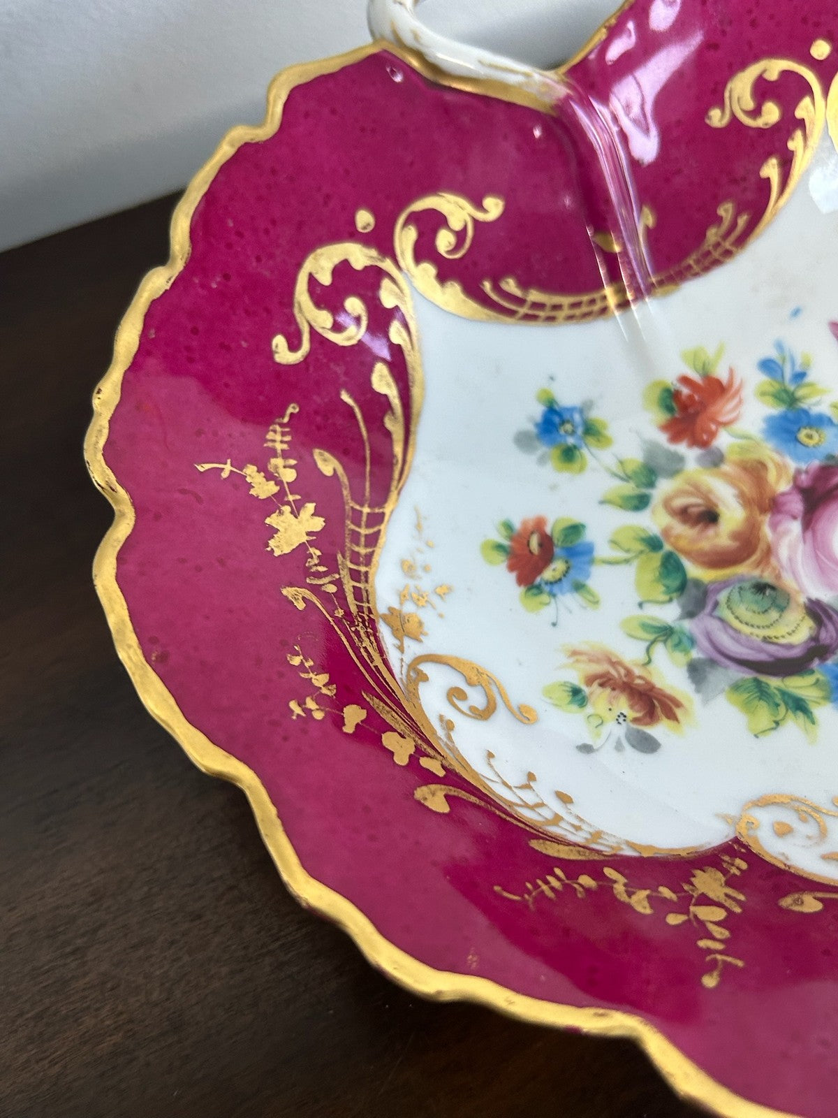 Le Tallec Paris Hand Painted Porcelain Shell Bowl Lanot Karl Hamann Dresden1