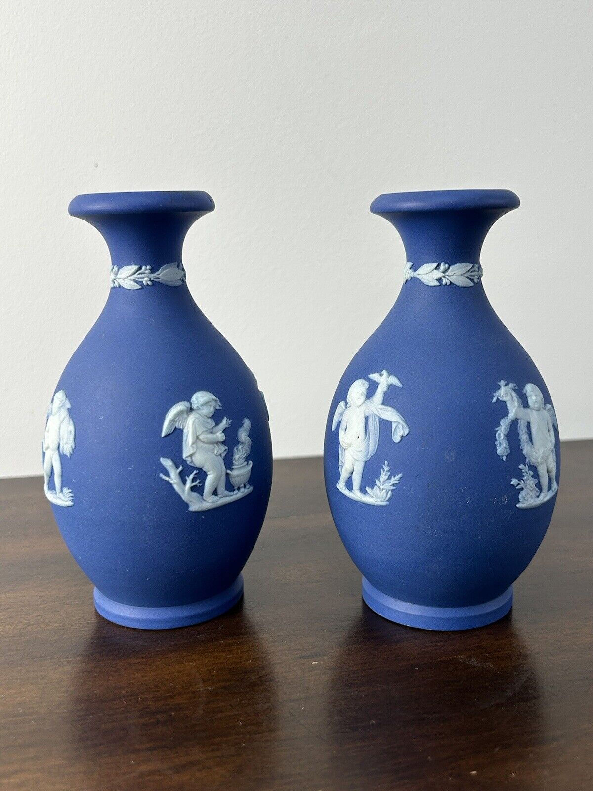 Wedgwood Jasperware Bud Vase Paid Blue Jasperware