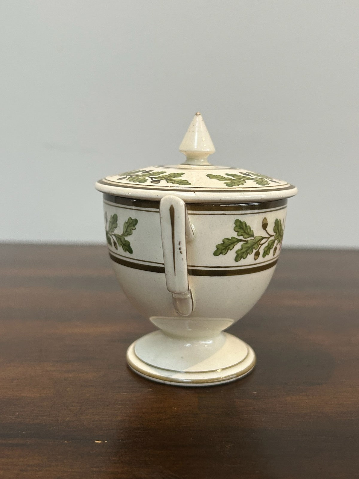 Antique Wedgwood Creamware J&P Etruria Twin Handled Sucrier Sugar Basin Cover4